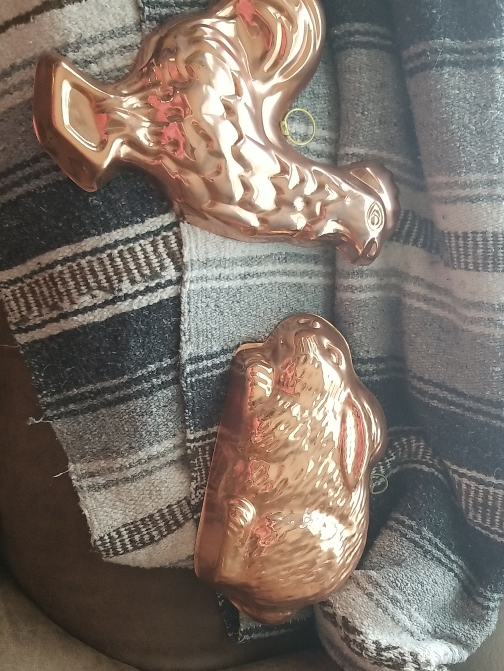 Copper-Colored Decorative Wall Hangers - Home Accents